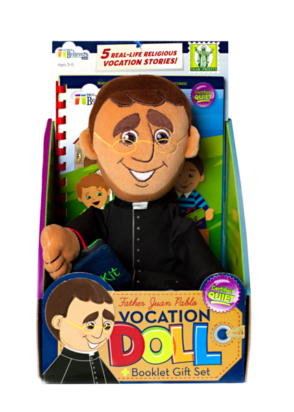 Father Juan Pablo Vocation Doll - The Wee Believers Toy Company