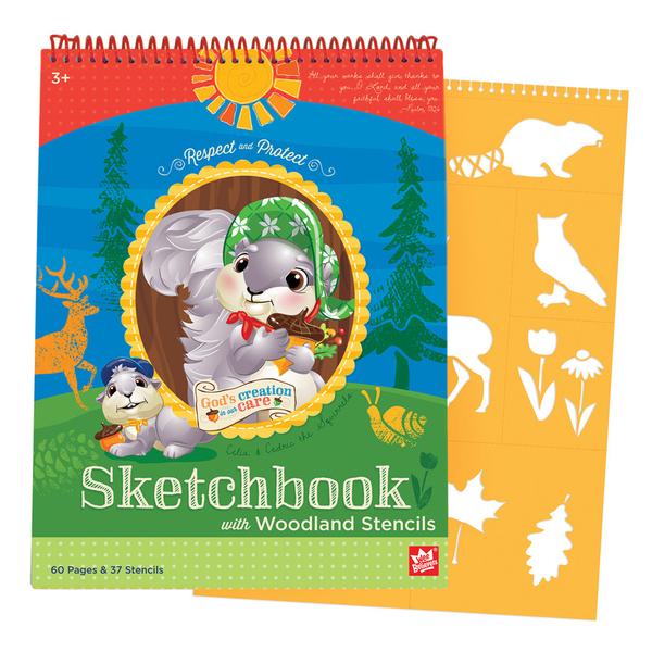 Woodland Sketchbook & Stencil Set - The Wee Believers Toy Company