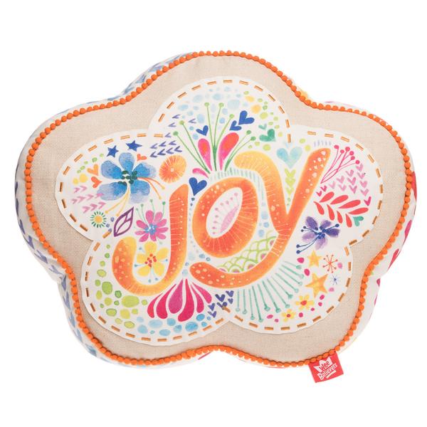 Joy Flower Affirmation Pillow - The Wee Believers Toy Company