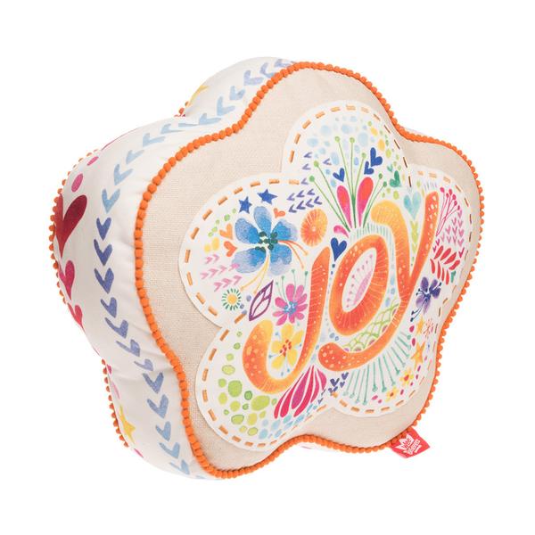 Joy Flower Affirmation Pillow - The Wee Believers Toy Company