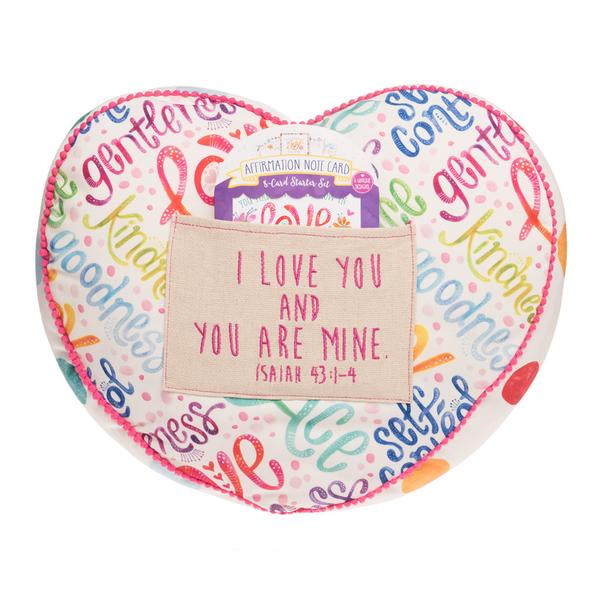 Love Heart Affirmation Pillow - The Wee Believers Toy Company